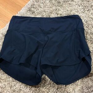 Lululemon Navy Blue Speed Up short Size 10